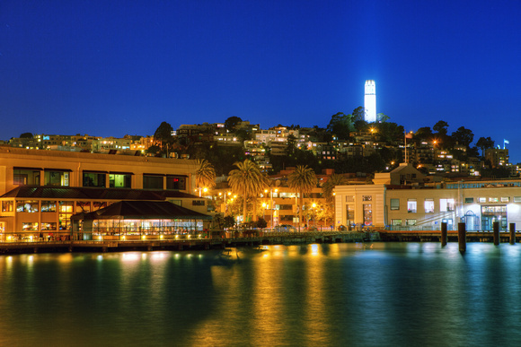 Coit Tower from bay